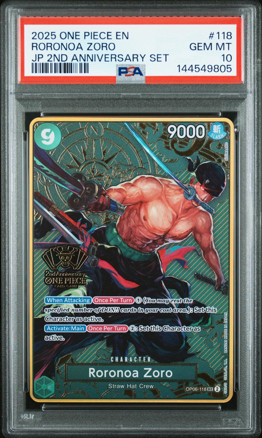 2025 Roronoa Zoro - One Piece One Piece Japanese 2nd Anniversary